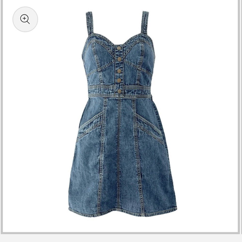Denim Women's smocked mini Dress